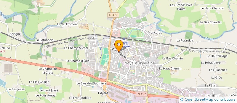 localisation de l'entreprise LA TOUPIE à NOYAL-SUR-VILAINE