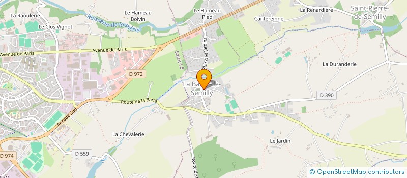 localisation de l'entreprise LA TOUPIE  LA BARRE-DE-SEMILLY