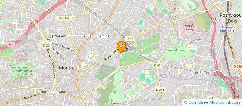 localisation de l'entreprise LA TOUPIE à MONTREUIL