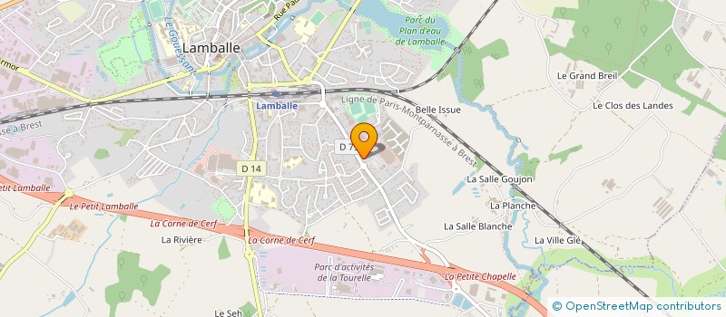 localisation de l'entreprise LA TOUPIE SARL  LAMBALLE-ARMOR
