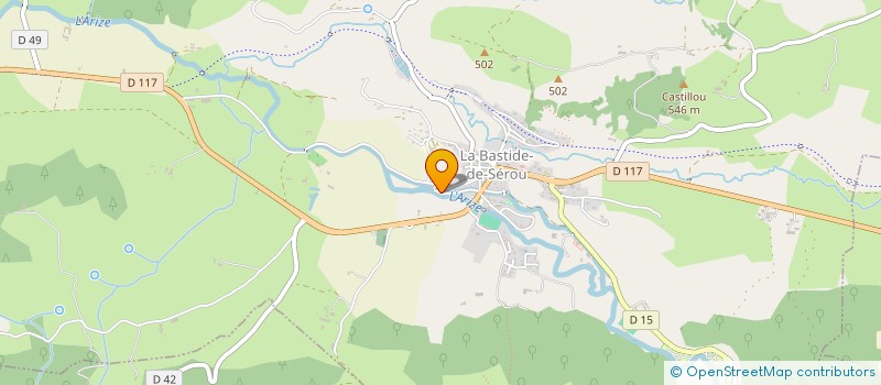 localisation de l'entreprise LA TOUPIE VOLANTE à LA BASTIDE-DE-SEROU