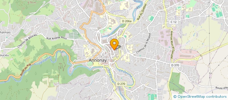localisation de l'entreprise LA TOUPINE à ANNONAY