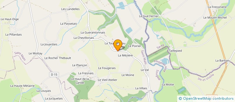 localisation de l'entreprise LA TOUQUETERIE  SOUGEAL