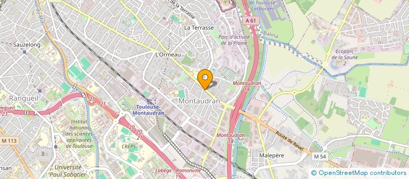 localisation de l'entreprise LA TOUQUETOISE  TOULOUSE