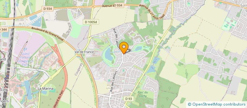 localisation de l'entreprise LA TOUQUETTOISE  MONTEVRAIN