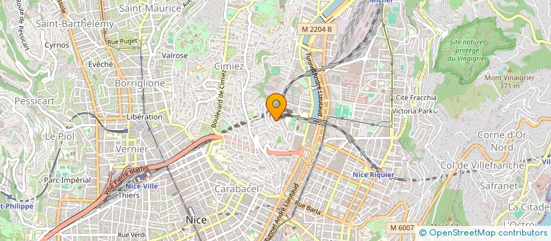 localisation de l'entreprise LA TOUR à NICE