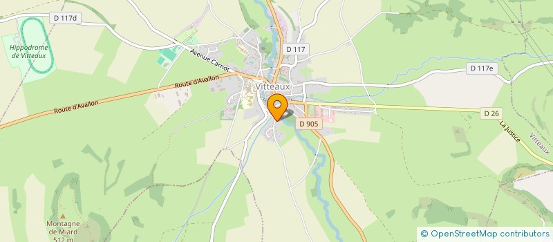 localisation de l'entreprise LA TOUR  VITTEAUX