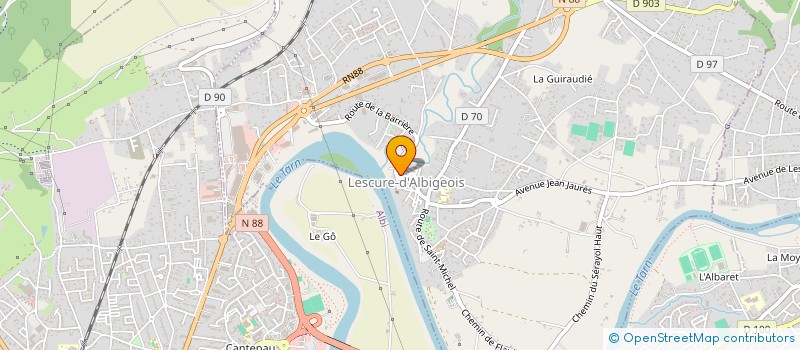 localisation de l'entreprise LA TOUR 66  LESCURE-D'ALBIGEOIS