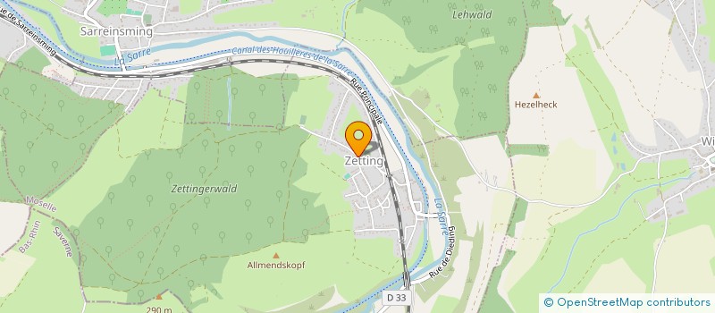 localisation de l'entreprise LA TOUR  SARREGUEMINES