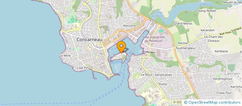 localisation de l'entreprise LA TOUR AU VIN  CONCARNEAU