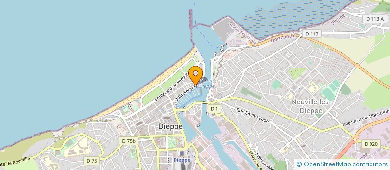 localisation de l'entreprise LA TOUR AUX CRABES à DIEPPE