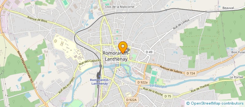 localisation de l'entreprise LA TOUR AUX GRAINS  ROMORANTIN-LANTHENAY