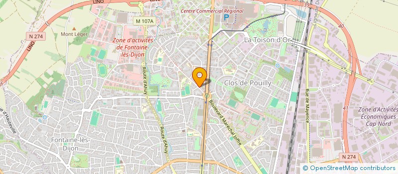 localisation de l'entreprise LA TOUR BADINE  DIJON