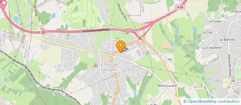 localisation de l'entreprise LA TOUR BENON  LA TOUR-DE-SALVAGNY