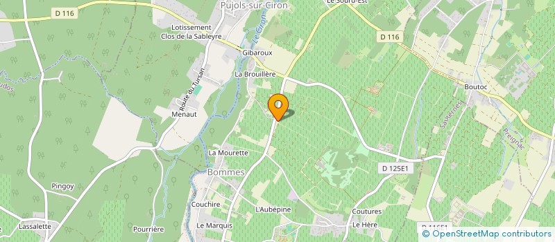 localisation de l'entreprise LA TOUR BLANCHE à BOMMES