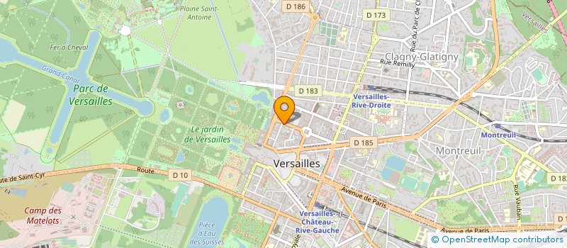 localisation de l'entreprise LA TOUR D'AUVERGNE à VERSAILLES