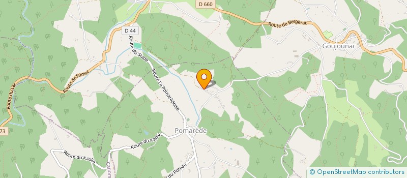 localisation de l'entreprise LA TOUR DE BERTI  POMAREDE