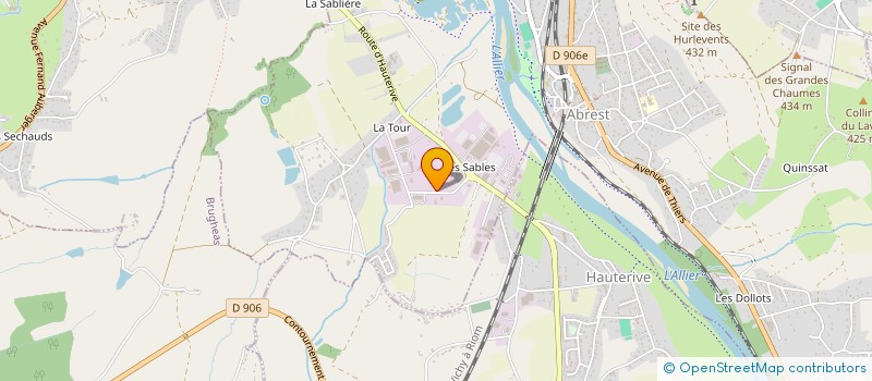 localisation de l'entreprise LA TOUR DE L'INDUSTRIE  ABREST