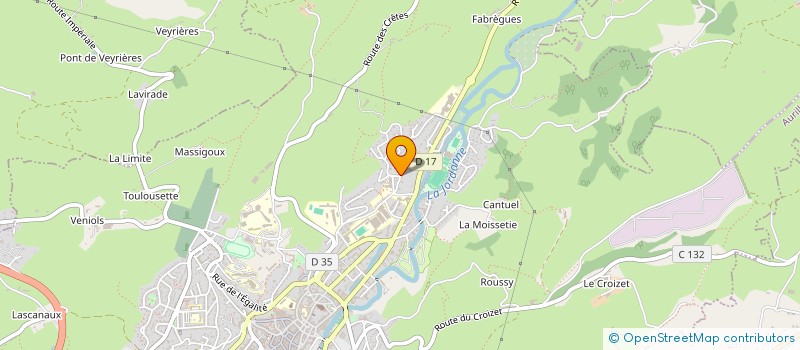 localisation de l'entreprise LA TOUR DE LIMAGNE à AURILLAC
