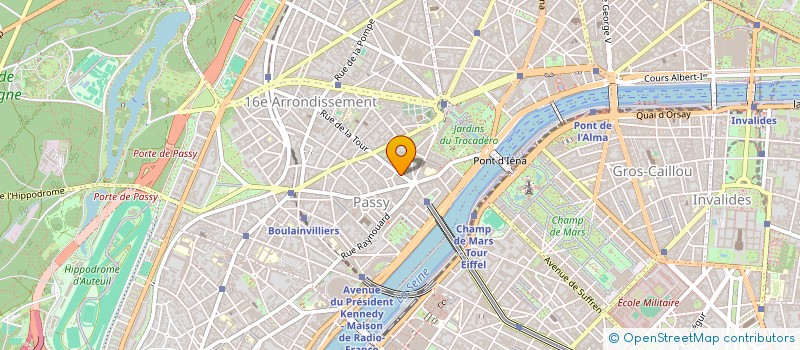 localisation de l'entreprise LA TOUR DE MANDARIN à PARIS
