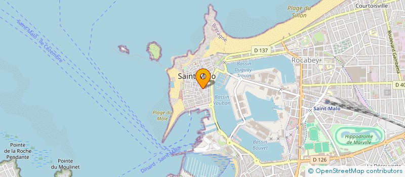 localisation de l'entreprise LA TOUR DE PISE  SAINT-MALO