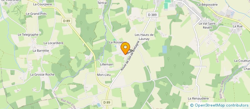 localisation de l'entreprise LA TOUR DE ROQUELONGUE  ROZ-SUR-COUESNON