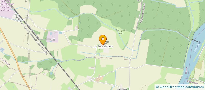 localisation de l'entreprise LA TOUR DE VERS  SENNECEY-LE-GRAND