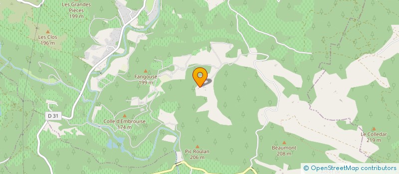 localisation de l'entreprise LA TOUR DES BRUGUIERES  ENTRECASTEAUX