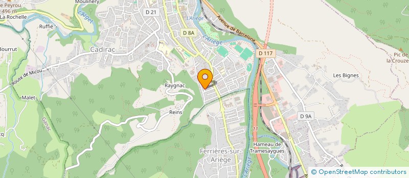 localisation de l'entreprise LA TOUR DES LOISIRS CREATIFS à FOIX