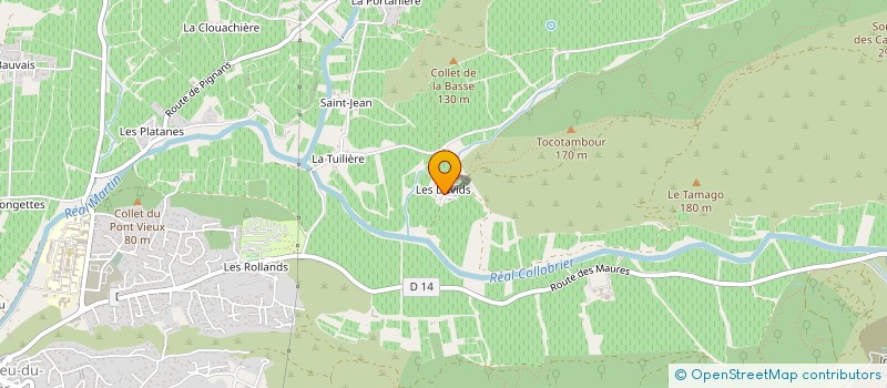 localisation de l'entreprise LA TOUR DES VIDAUX à PIERREFEU-DU-VAR