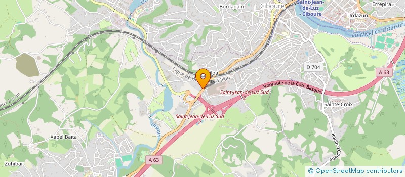 localisation de l'entreprise LA TOUR DES VINS  URRUGNE