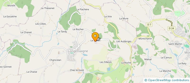 localisation de l'entreprise LA TOUR DU CANET  LONGESSAIGNE