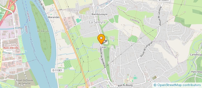 localisation de l'entreprise LA TOUR DU GIRON  LATRESNE