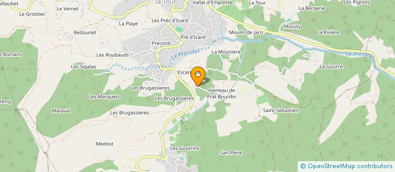 localisation de l'entreprise LA TOUR DU PLAN  LE PLAN-DE-LA-TOUR