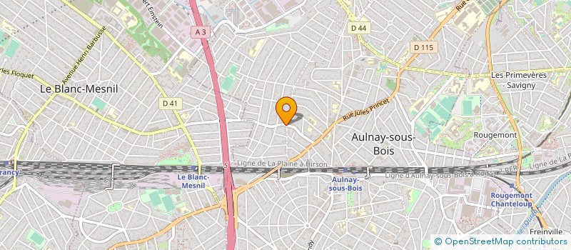 localisation de l'entreprise LA TOUR EIFFEL à AULNAY-SOUS-BOIS