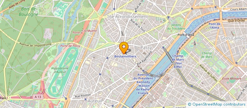 localisation de l'entreprise LA TOUR EIFFEL AUTREMENT  PARIS