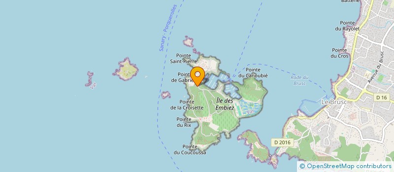 localisation de l'entreprise LA TOUR FONDUE DES EMBIEZ à SIX-FOURS-LES-PLAGES