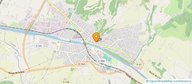 localisation de l'entreprise LA TOUR GOURMANDE à CREST