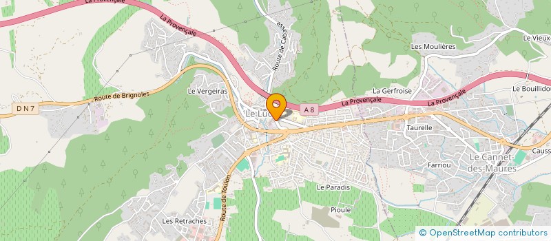 localisation de l'entreprise LA TOUR IMMO à LE LUC