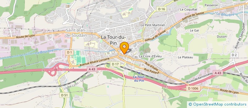 localisation de l'entreprise LA TOUR IMMO  LA TOUR-DU-PIN