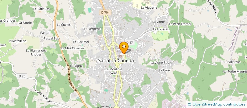 localisation de l'entreprise LA TOUR LANDRY à SARLAT-LA-CANEDA