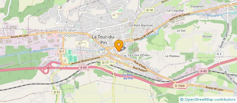 localisation de l'entreprise LA TOUR PREND GARDE MEMOIRE DU PAYS DE LA TOUR DU PIN  LA TOUR-DU-PIN