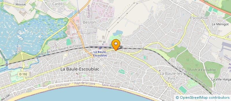localisation de l'entreprise LA TOUR ROUGE à LA BAULE-ESCOUBLAC