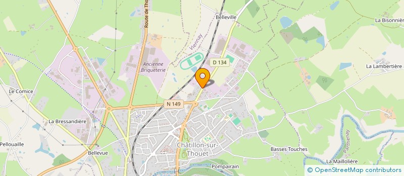 localisation de l'entreprise LA TOUR SAINT JACQUES  CHATILLON-SUR-THOUET