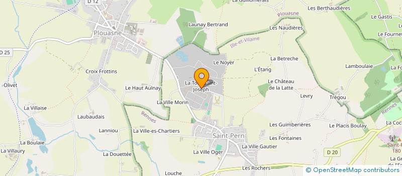 localisation de l'entreprise LA TOUR SAINT-JOSEPH - PETITES SOEURS DES PAUVRES  SAINT-PERN