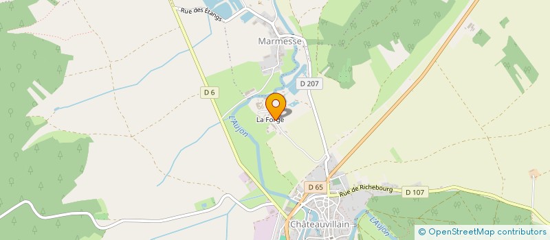 localisation de l'entreprise LA TOUR SAINT LAURENT à CHATEAUVILLAIN