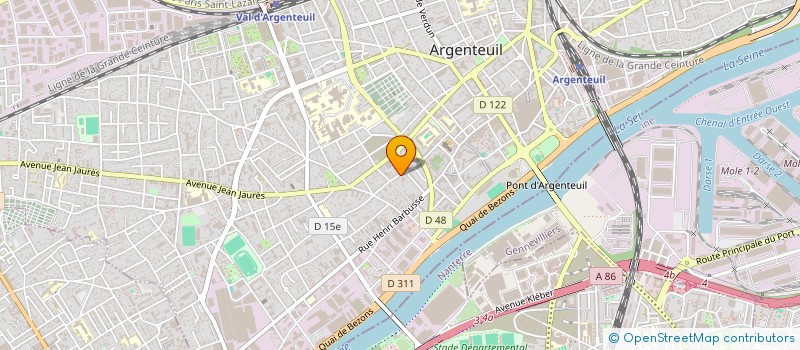 localisation de l'entreprise LA TOURAINE à ARGENTEUIL