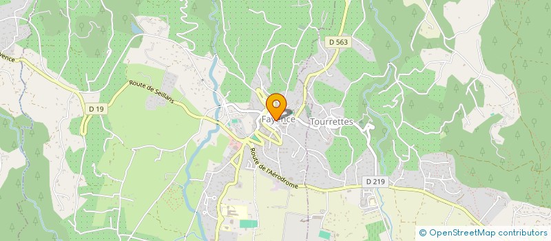 localisation de l'entreprise LA TOURANGELLE à FAYENCE