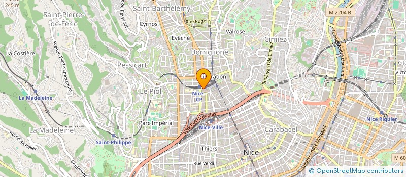 localisation de l'entreprise LA TOURANGELLE à NICE