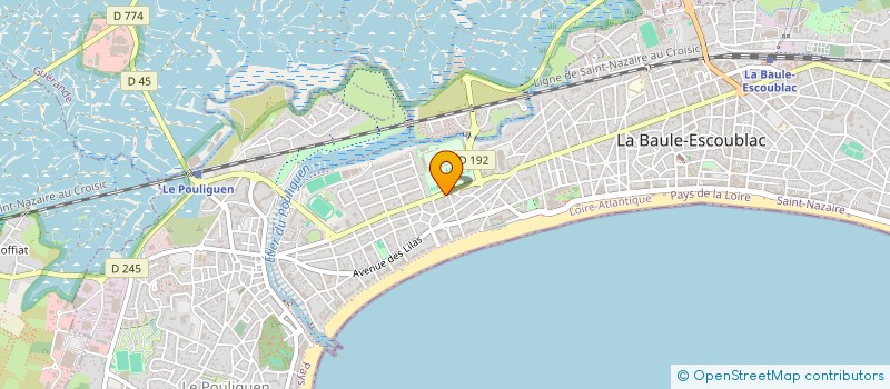 localisation de l'entreprise LA TOURANGELLE  LA BAULE-ESCOUBLAC